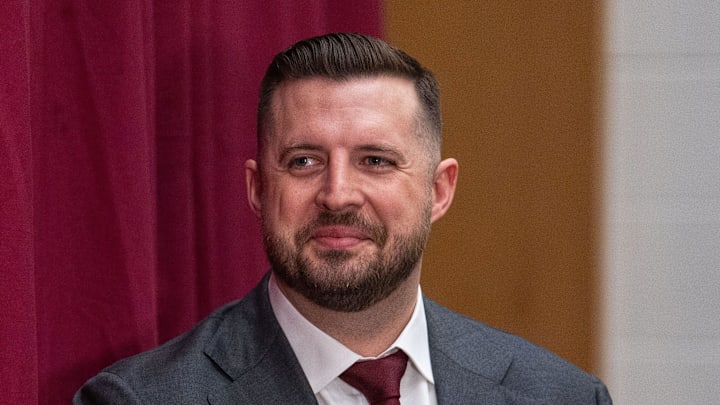 Florida State’s new head basketball coach Luke Loucks introduces himself, shares his beliefs and coaching style during a press conference Monday, March 10, 2025.