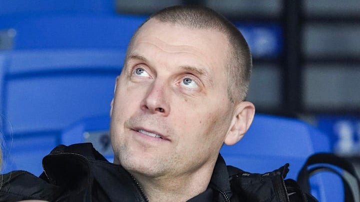 Kentucky men's basketball coach Mark Pope and his wife Lee Ann attend the retirement ceremony for outgoing UK Athletic Director Mitch Barnhart at the Historic Memorial Coliseum in Lexington, Kentucky. March 6, 2026.