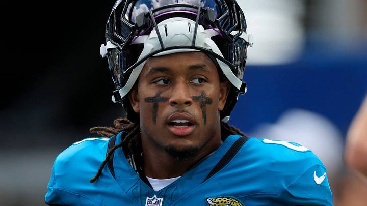 Jacksonville Jaguars safety Antonio Johnson (6) looks on before an NFL football matchup at EverBank Stadium on Sunday, Sept. 13, 2026, in Jacksonville, Fla. The Jaguars defeated the Browns 34-10. 