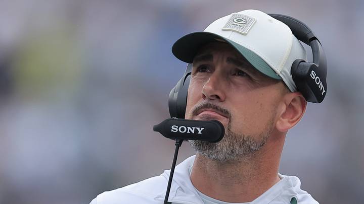 Green Bay Packers coach Matt LaFleur on the sidelines during the fourth quarter against the New York Jets. Green Bay Packers coach Matt LaFleur on the sidelines during the fourth quarter against the New York Jets.