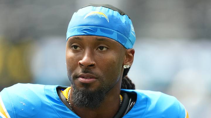 Los Angeles Chargers wide receiver Quentin Johnston; Kirby Lee