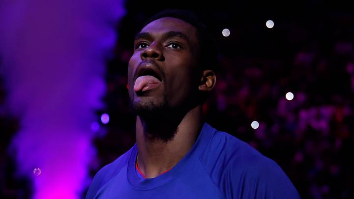 May 17, 2026; Detroit, Michigan, USA; Detroit Pistons center Jalen Duren (0) reacts before game seven of the second round of the 2026 NBA Playoffs against the Cleveland Cavaliers at Little Caesars Arena. Mandatory Credit: Rick Osentoski-Imagn Images May 17, 2026; Detroit, Michigan, USA; Detroit Pistons center Jalen Duren (0) reacts before game seven of the second round of the 2026 NBA Playoffs against the Cleveland Cavaliers at Little Caesars Arena. Mandatory Credit: Rick Osentoski-Imagn Images