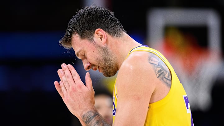 Los Angeles Lakers guard Luka Doncic Los Angeles Lakers guard Luka Doncic