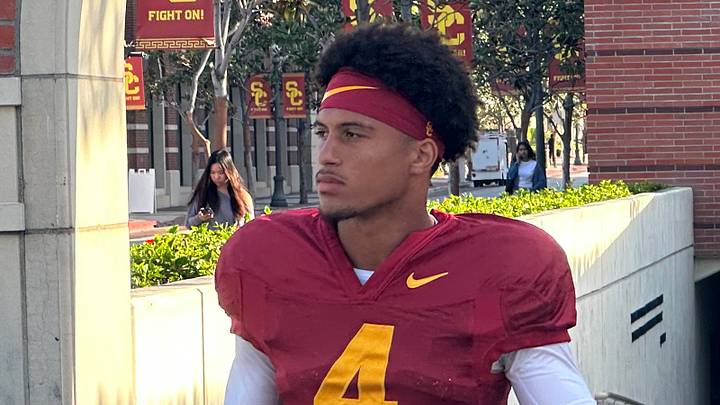 USC Trojans freshman wide receiver Trent Mosley USC Trojans freshman wide receiver Trent Mosley