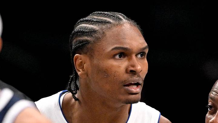 Dec 18, 2025; Dallas, Texas, USA; Detroit Pistons guard Ausar Thompson (9) is restrained as he reacts to being thrown out of the game against the Dallas Mavericks by NBA referee John Goble (10) during the second quarter at the American Airlines Center. Mandatory Credit: Jerome Miron-Imagn Images Dec 18, 2025; Dallas, Texas, USA; Detroit Pistons guard Ausar Thompson (9) is restrained as he reacts to being thrown out of the game against the Dallas Mavericks by NBA referee John Goble (10) during the second quarter at the American Airlines Center. Mandatory Credit: Jerome Miron-Imagn Images