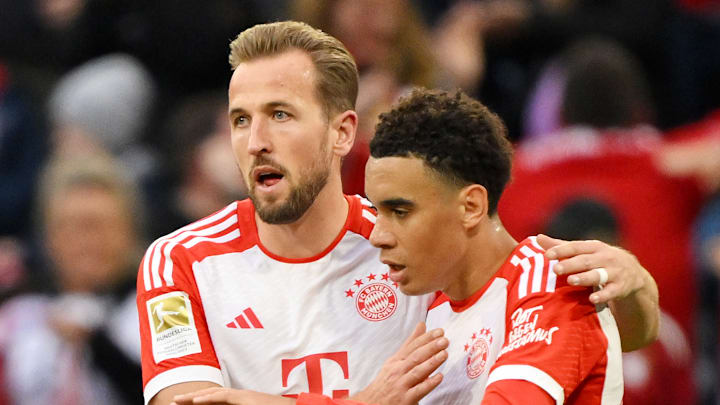 Jamal Musiala und Harry Kane