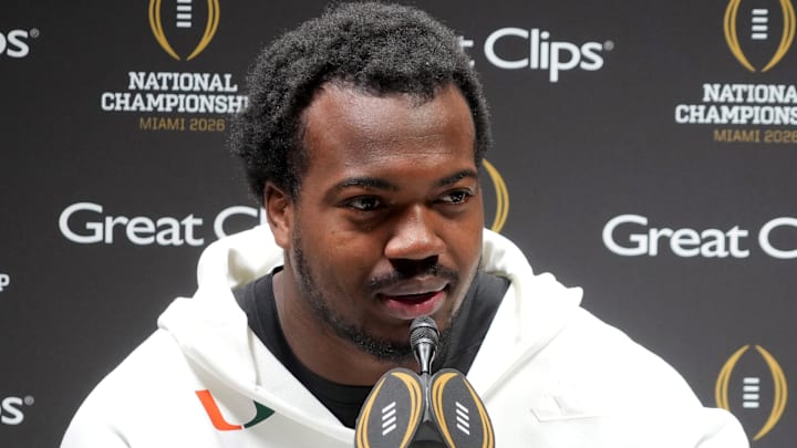 Miami Hurricanes defensive lineman Rueben Bain Jr. Miami Hurricanes defensive lineman Rueben Bain Jr.