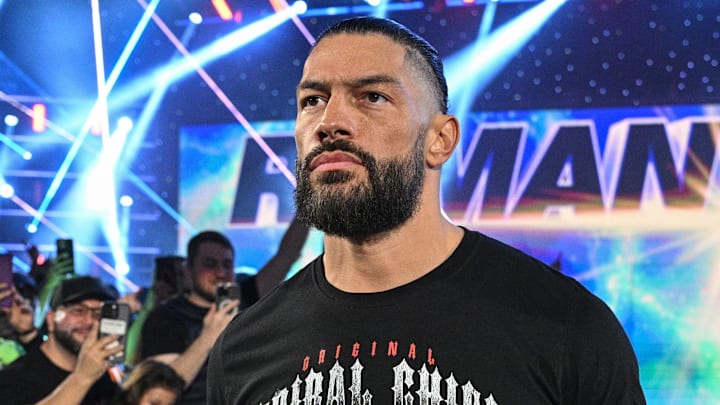 Roman Reigns making his entrance