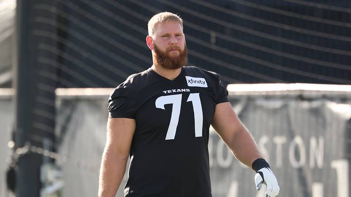 Jul 30, 2026; Houston, Texas, USA; Houston Texans offensive tackle Braden Smith (71) during training camp at Houston Methodist Training Center. Mandatory Credit: Troy Taormina-Imagn Images Jul 30, 2026; Houston, Texas, USA; Houston Texans offensive tackle Braden Smith (71) during training camp at Houston Methodist Training Center. Mandatory Credit: Troy Taormina-Imagn Images