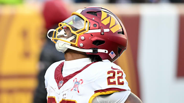 Washington Commanders running back Jacory Croskey-Merritt Washington Commanders running back Jacory Croskey-Merritt