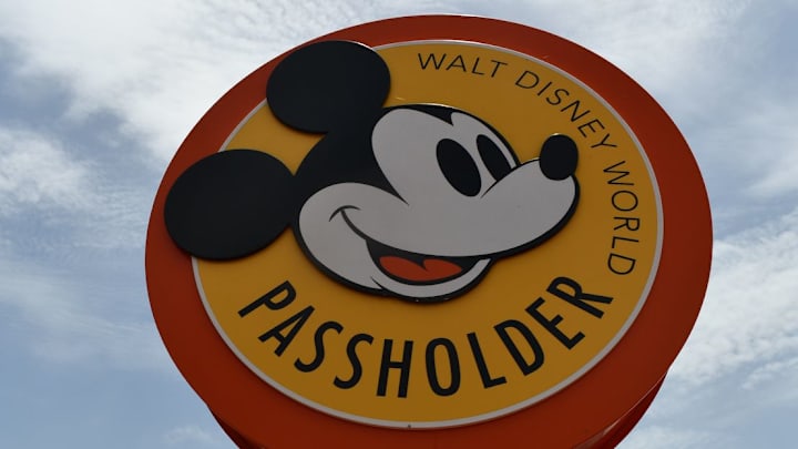 Disney Annual Passholder entrance sign. Credit: Brian Miller