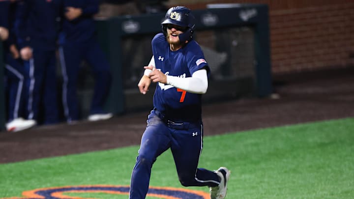 Deric Fabian had three hits including a home run in the Auburn Tigers 10-4 win over ODU.