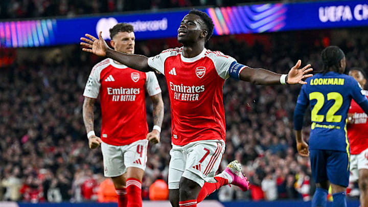 Bukayo Saka scored the only goal of the second leg.