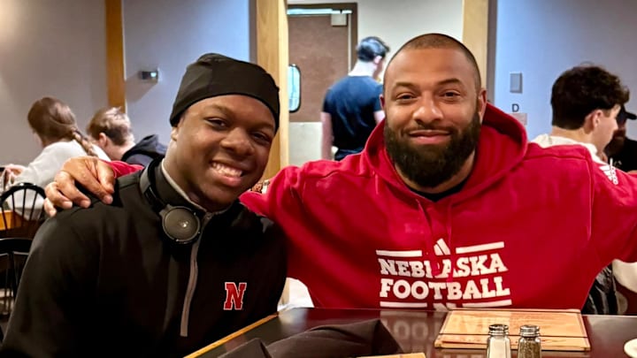 Jamal Rule during his Nebraska Cornhuskers football visit