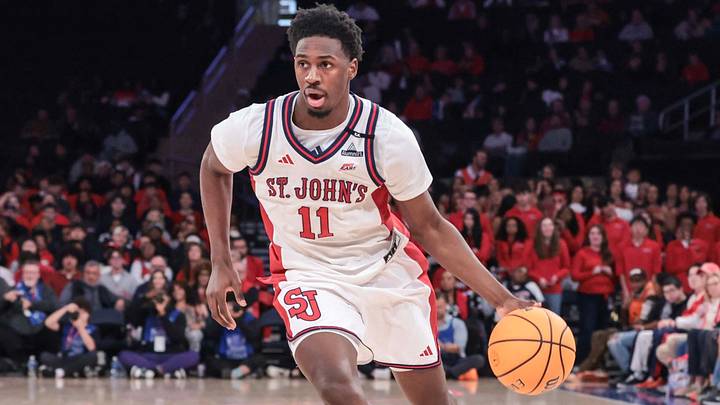 Oct 25, 2026; New York, NY, USA; St. John's Red Storm guard Ian Jackson (11) drives to the basket in the second half against the Texas Longhorns at Madison Square Garden. Mandatory Credit: Wendell Cruz-Imagn Images Oct 25, 2026; New York, NY, USA; St. John's Red Storm guard Ian Jackson (11) drives to the basket in the second half against the Texas Longhorns at Madison Square Garden. Mandatory Credit: Wendell Cruz-Imagn Images