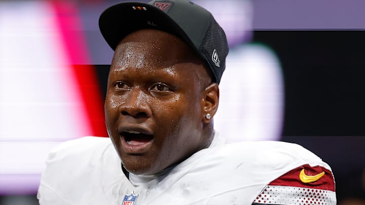 Washington Commanders offensive tackle Laremy Tunsil