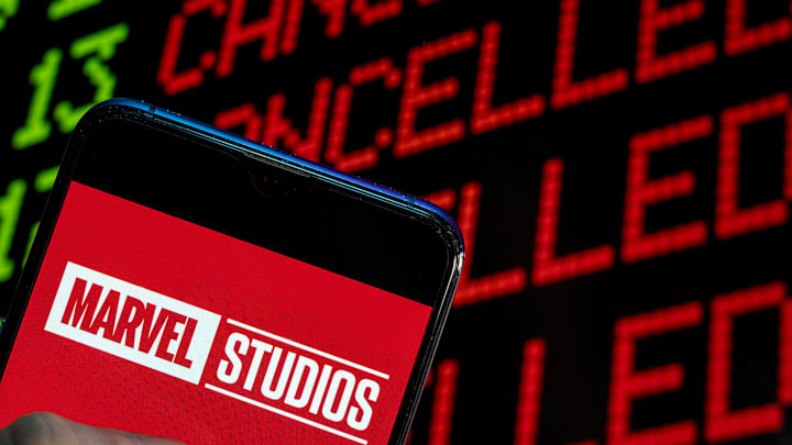 In this photo illustration the American film production...
