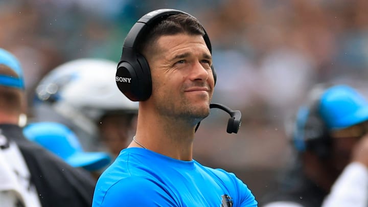 Carolina Panthers head coach Dave Canales