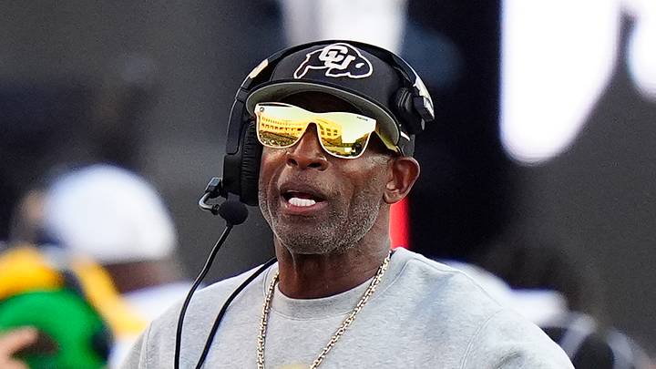 Oct 3, 2026; Boulder, Colorado, USA; Colorado Buffaloes head coach Deion Sanders walks the sidelines in the second quarter against the Texas Tech Red Raiders at Folsom Field. Mandatory Credit: Ron Chenoy-Imagn Images Oct 3, 2026; Boulder, Colorado, USA; Colorado Buffaloes head coach Deion Sanders walks the sidelines in the second quarter against the Texas Tech Red Raiders at Folsom Field. Mandatory Credit: Ron Chenoy-Imagn Images
