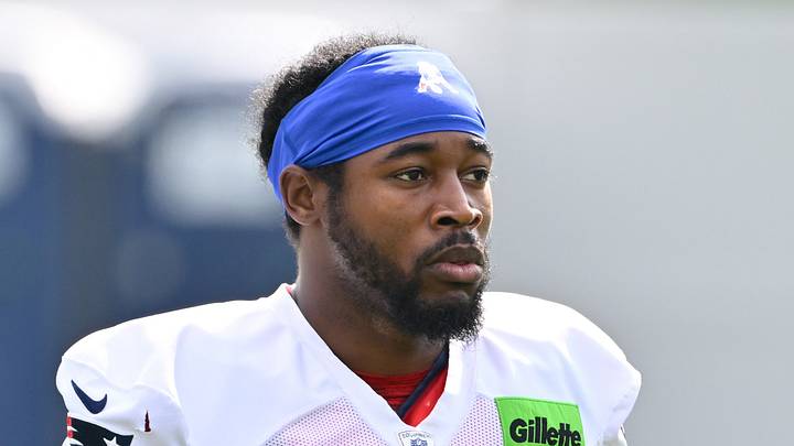 New England Patriots wide receiver Romeo Doubs (87) walks to practice