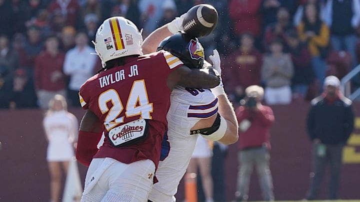 Iowa State Cyclones' defensive back Quentin Taylor Jr. (24) Iowa State Cyclones' defensive back Quentin Taylor Jr. (24)