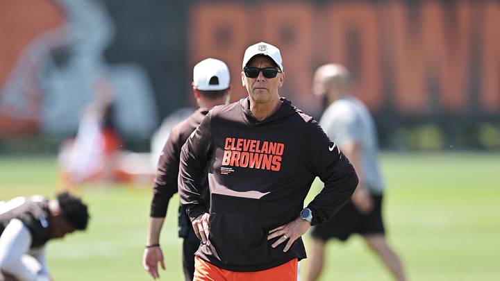 Jun 11, 2026; Berea, OH, USA; Cleveland Browns head coach Todd Monken watches during minicamp at CrossCountry Mortgage Campus. Mandatory Credit: Ken Blaze-Imagn Images Jun 11, 2026; Berea, OH, USA; Cleveland Browns head coach Todd Monken watches during minicamp at CrossCountry Mortgage Campus. Mandatory Credit: Ken Blaze-Imagn Images