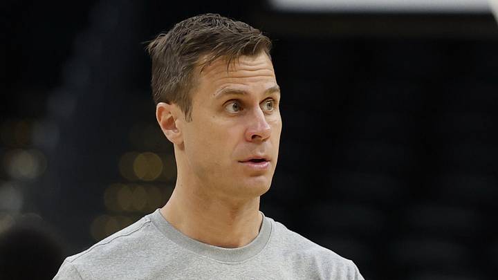 Mar 26, 2026; Washington, DC, USA; Duke Blue Devils head coach Jon Scheyer stands on the court during a practice session ahead of the east regional of the men's 2026 NCAA Tournament at Capital One Arena. Mandatory Credit: Geoff Burke-Imagn Images Mar 26, 2026; Washington, DC, USA; Duke Blue Devils head coach Jon Scheyer stands on the court during a practice session ahead of the east regional of the men's 2026 NCAA Tournament at Capital One Arena. Mandatory Credit: Geoff Burke-Imagn Images