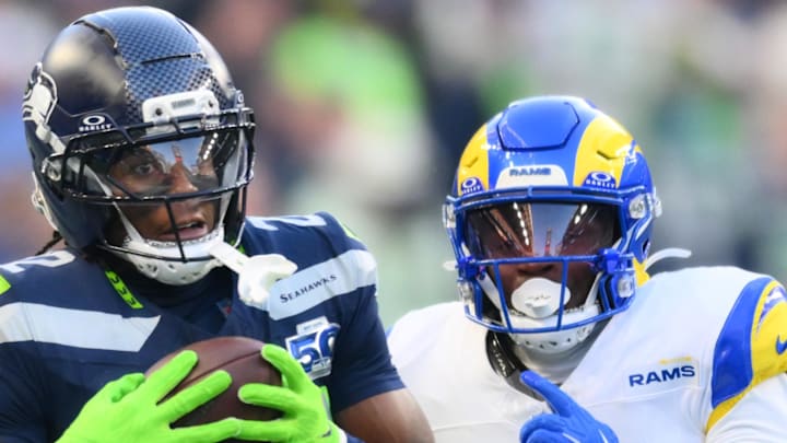 Seattle Seahawks wide receiver Rashid Shaheed (22). Mandatory Credit: Steven Bisig-Imagn Images