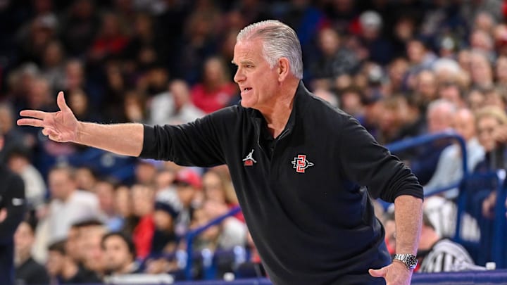 San Diego State head coach Brian Dutcher.
