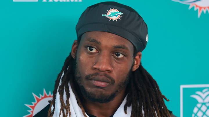 Miami Dolphins running back Jaylen Wright