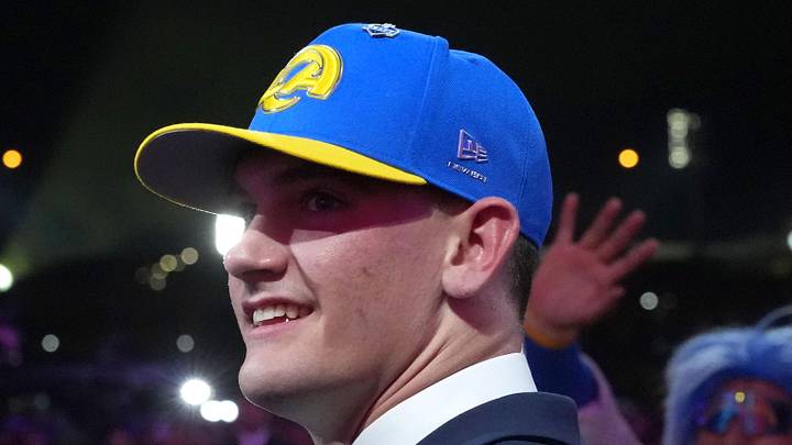 Alabama Crimson Tide quarterback Ty Simpson is selected by the Los Angeles Rams as the number 13 pick during the 2026 NFL Draft at Acrisure Stadium. Mandatory Credit: Kirby Lee-Imagn Images Alabama Crimson Tide quarterback Ty Simpson is selected by the Los Angeles Rams as the number 13 pick during the 2026 NFL Draft at Acrisure Stadium. Mandatory Credit: Kirby Lee-Imagn Images