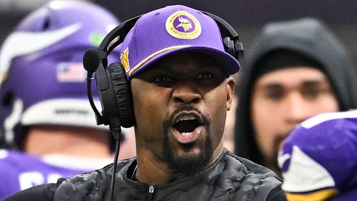 Minnesota Vikings defensive coordinator Brian Flores Minnesota Vikings defensive coordinator Brian Flores
