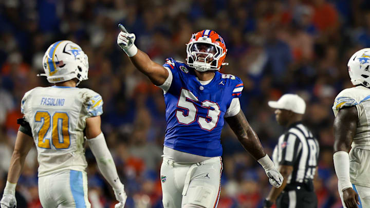 Tackle Bryce Lovett is the lone "newcomer" on the Gators' starting offensive line after spending last season as a backup.