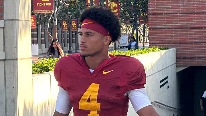 USC Trojans freshman wide receiver Trent Mosley USC Trojans freshman wide receiver Trent Mosley