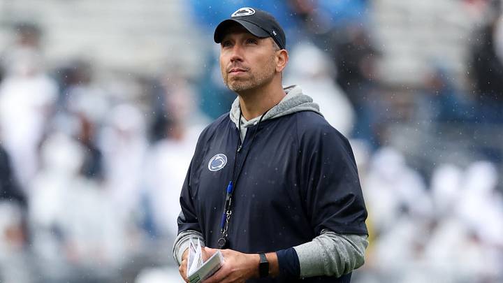 Apr 25, 2026; University Park, PA, USA; Penn State Nittany Lions head coach Matt Campbell looks on from the field during the Penn State Blue-White Spring game at Beaver Stadium. Mandatory Credit: Matthew O'Haren-Imagn Images Apr 25, 2026; University Park, PA, USA; Penn State Nittany Lions head coach Matt Campbell looks on from the field during the Penn State Blue-White Spring game at Beaver Stadium. Mandatory Credit: Matthew O'Haren-Imagn Images