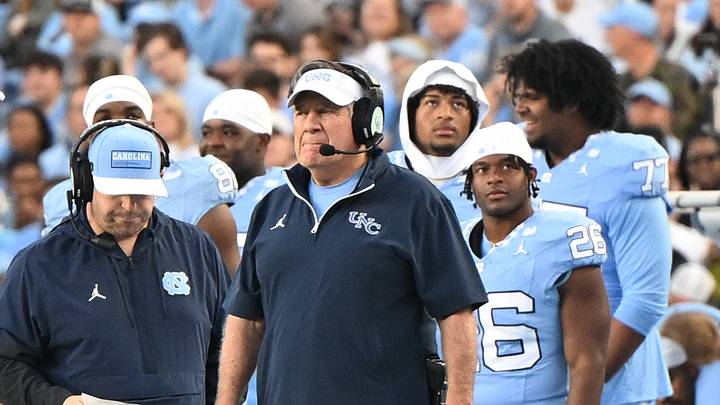 Nov 22, 2025; Chapel Hill, North Carolina, USA; North Carolina Tar Heels head coach Bill Belichick watches play during the first half at Kenan Stadium. Mandatory Credit: William Howard-Imagn Images Nov 22, 2025; Chapel Hill, North Carolina, USA; North Carolina Tar Heels head coach Bill Belichick watches play during the first half at Kenan Stadium. Mandatory Credit: William Howard-Imagn Images
