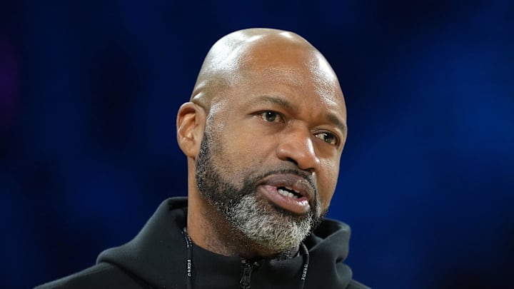 Orlando Magic head coach Jamahl Mosley during practice prior to the Emirates Cup semifinals.