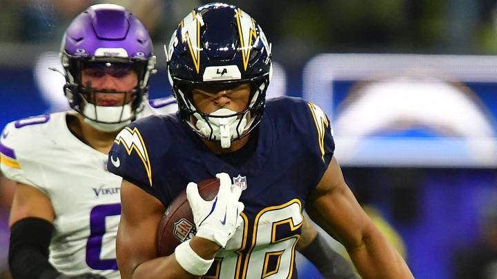 Los Angeles Chargers tight end Oronde Gadsden II could fail to meet fantasy expectations this season. Los Angeles Chargers tight end Oronde Gadsden II could fail to meet fantasy expectations this season.