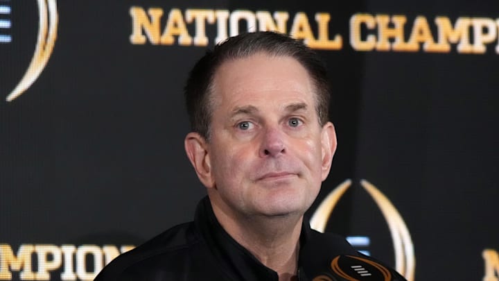 Jan 20, 2026; Miami, FL, USA; Indiana Hoosiers head coach Curt Cignetti during the CFP Champions press conference at Marriott Marquis Miami. Mandatory Credit: Kirby Lee-Imagn Images