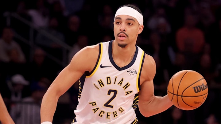 Andrew Nembhard and the Pacers are road underdogs in Brooklyn.