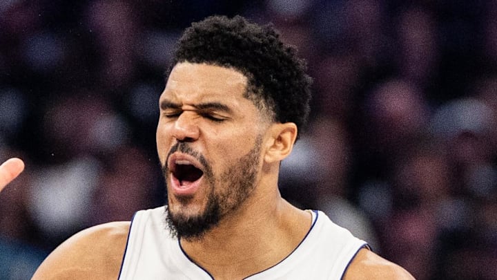 Detroit Pistons forward Tobias Harris (12) celebrates against the Orlando Magic in the fourth quarter during game six of the first round of the 2026 NBA Playoffs at Kia Center on May 1, 2026.