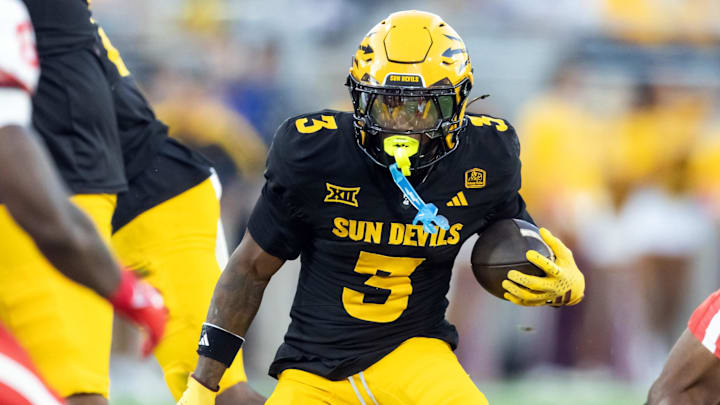 Arizona State Sun Devils running back Raleek Brown against the Houston Cougars at Mountain America Stadium. 
