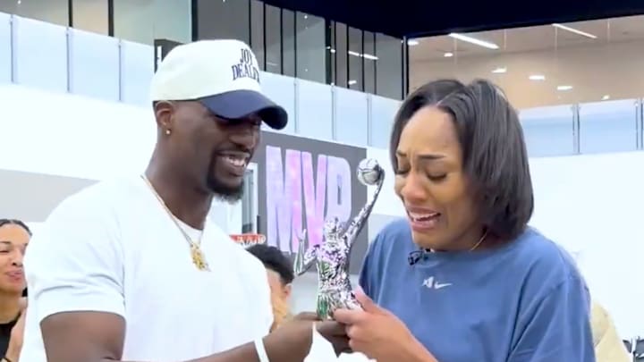 Heat's Bam Adebayo gave his girlfriend Aces star A'ja Wilson her fourth MVP award.