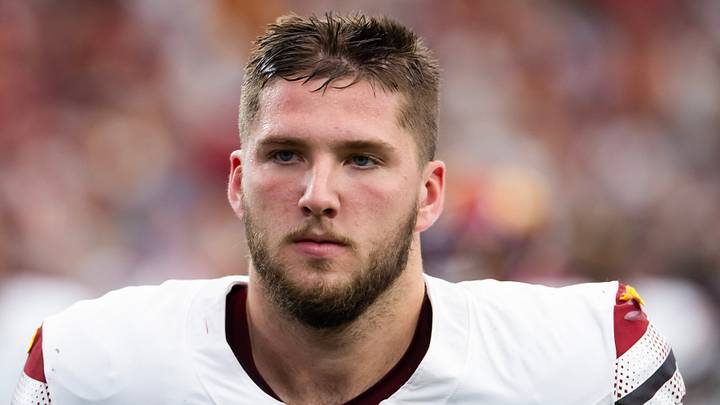 Washington Commanders tight end Ben Sinnott Washington Commanders tight end Ben Sinnott