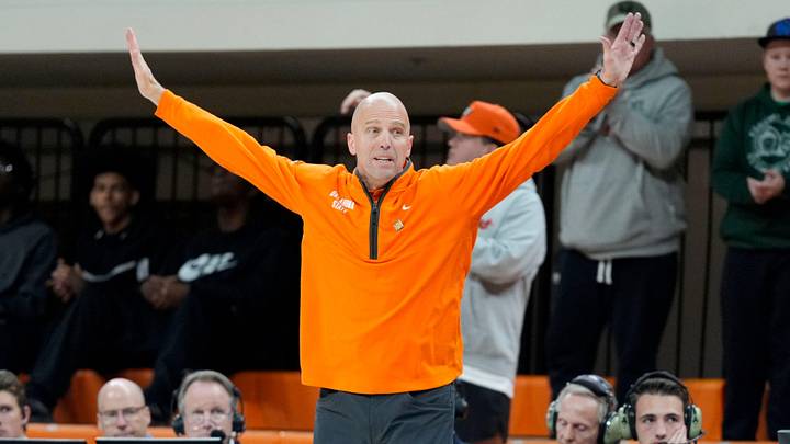 Oklahoma State coach Steve Lutz. 