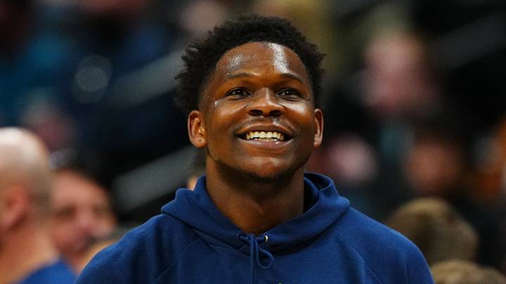 Minnesota Timberwolves guard Anthony Edwards (5) reacts before the game against the Denver Nuggets Ball Arena on March 1, 2026. Minnesota Timberwolves guard Anthony Edwards (5) reacts before the game against the Denver Nuggets Ball Arena on March 1, 2026.