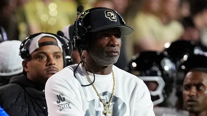 Oct 17, 2026; Boulder, Colorado, USA; Colorado Buffaloes head coach Deion Sanders on the sidelines during the first quarter against the Utah Utes at Folsom Field. Mandatory Credit: Ron Chenoy-Imagn Images Oct 17, 2026; Boulder, Colorado, USA; Colorado Buffaloes head coach Deion Sanders on the sidelines during the first quarter against the Utah Utes at Folsom Field. Mandatory Credit: Ron Chenoy-Imagn Images