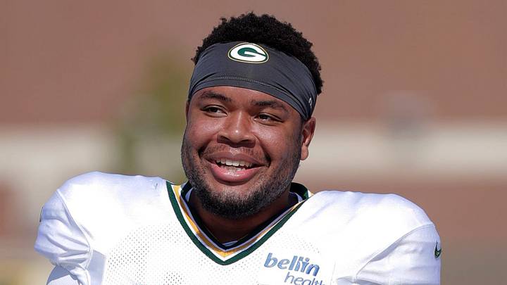 Green Bay Packers right tackle Zach Tom