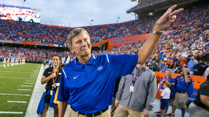Steve Spurrier is Florida's all-time winningest head coach with 122 wins and an 81.7 winning percentage with the Gators.