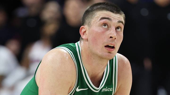 Apr 30, 2026; Philadelphia, Pennsylvania, USA; Boston Celtics guard Payton Pritchard (11) looks on during the fourth quarter against the Philadelphia 76ers at Xfinity Mobile Arena. Mandatory Credit: Bill Streicher-Imagn Images